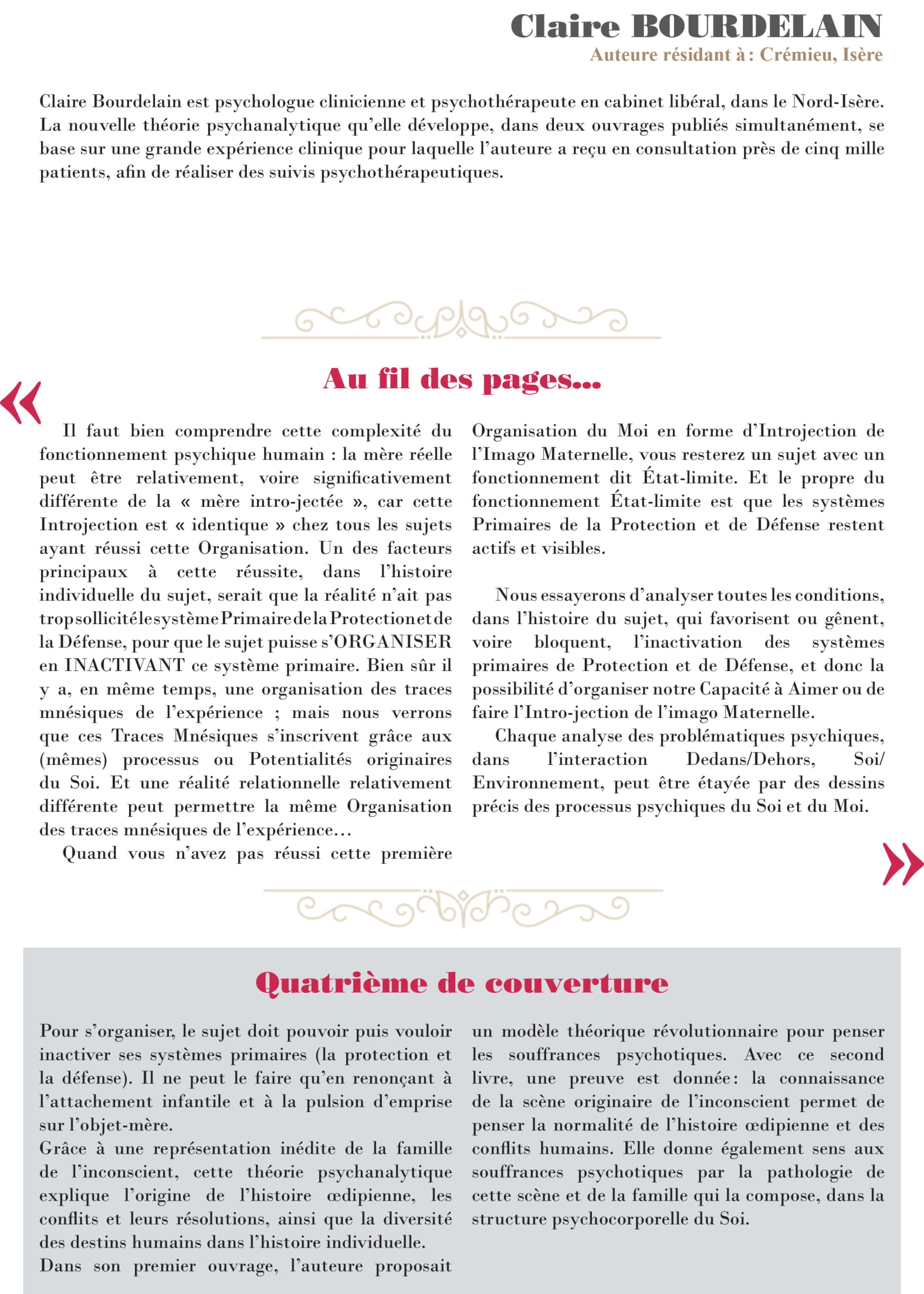 Couverture verso